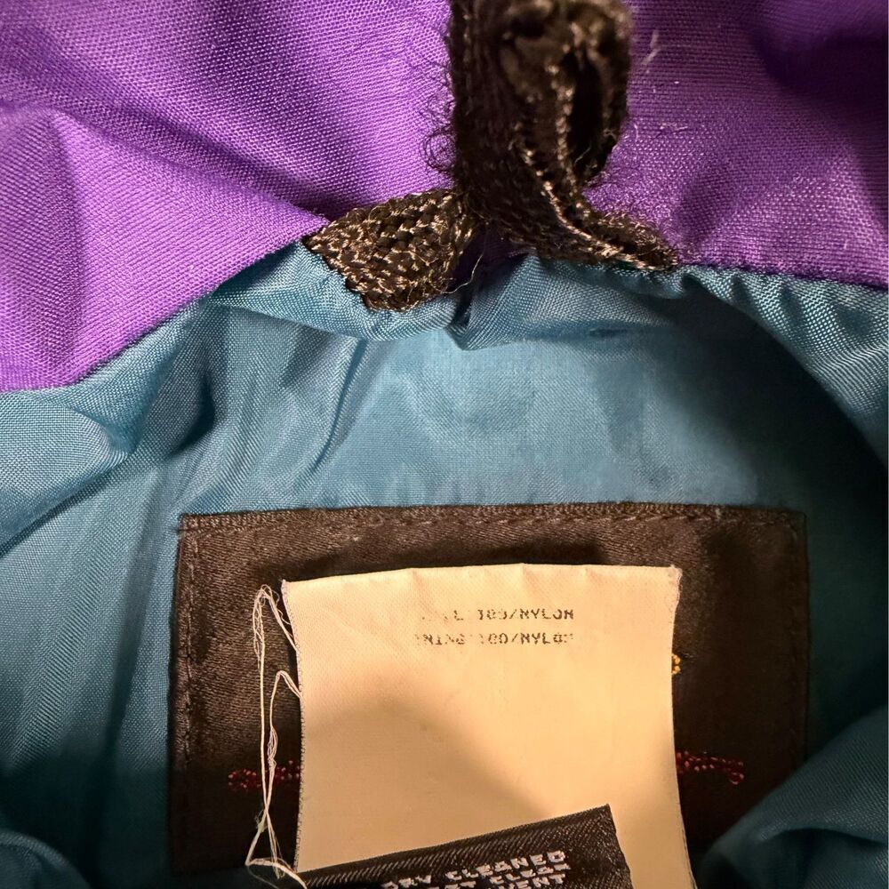 Vintage REI Gore-Tex Mountain Parka Jacket Women’s 12 Purple Teal 90s Gorpcore - Picture 13 of 16